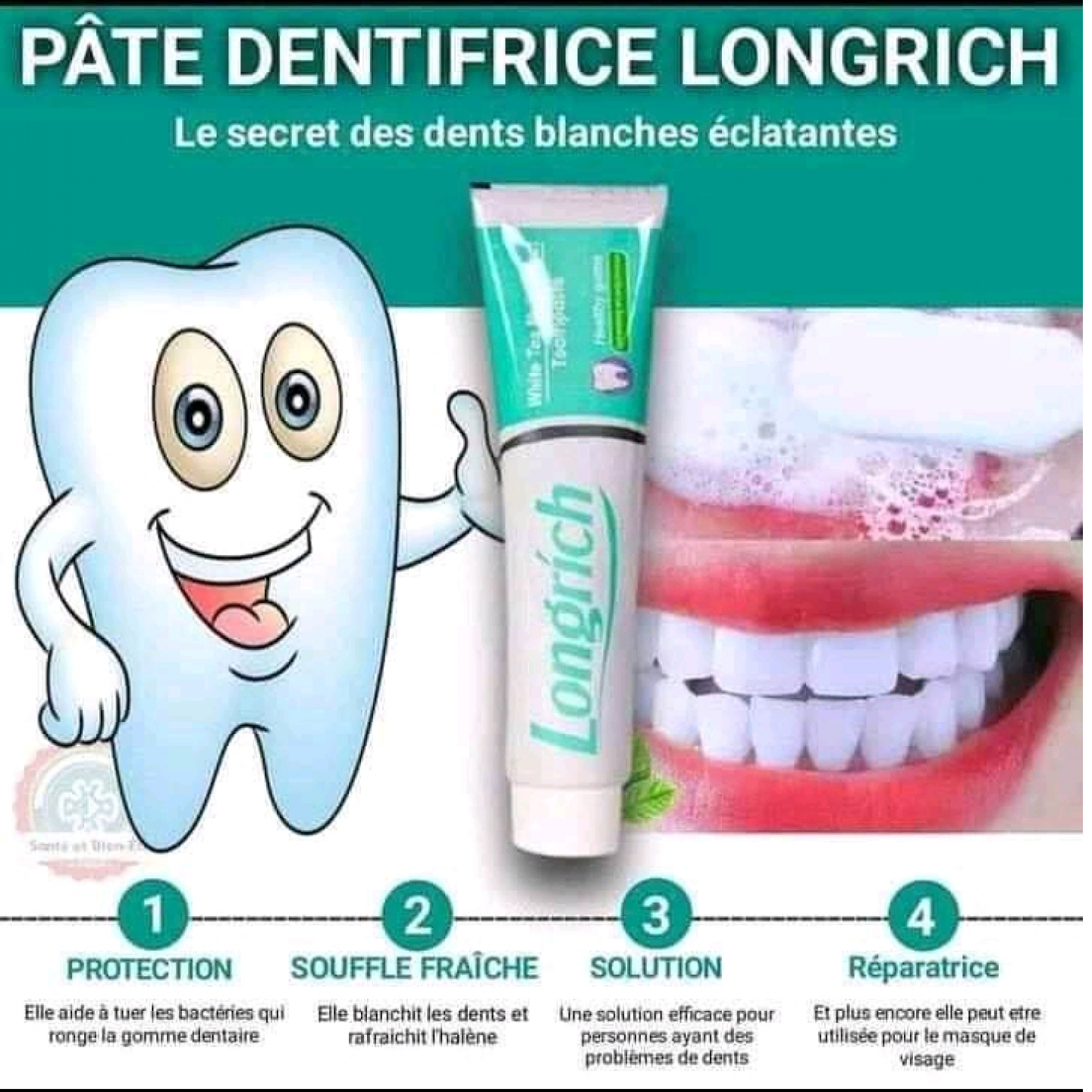 Pâte Dentifrice longrich 