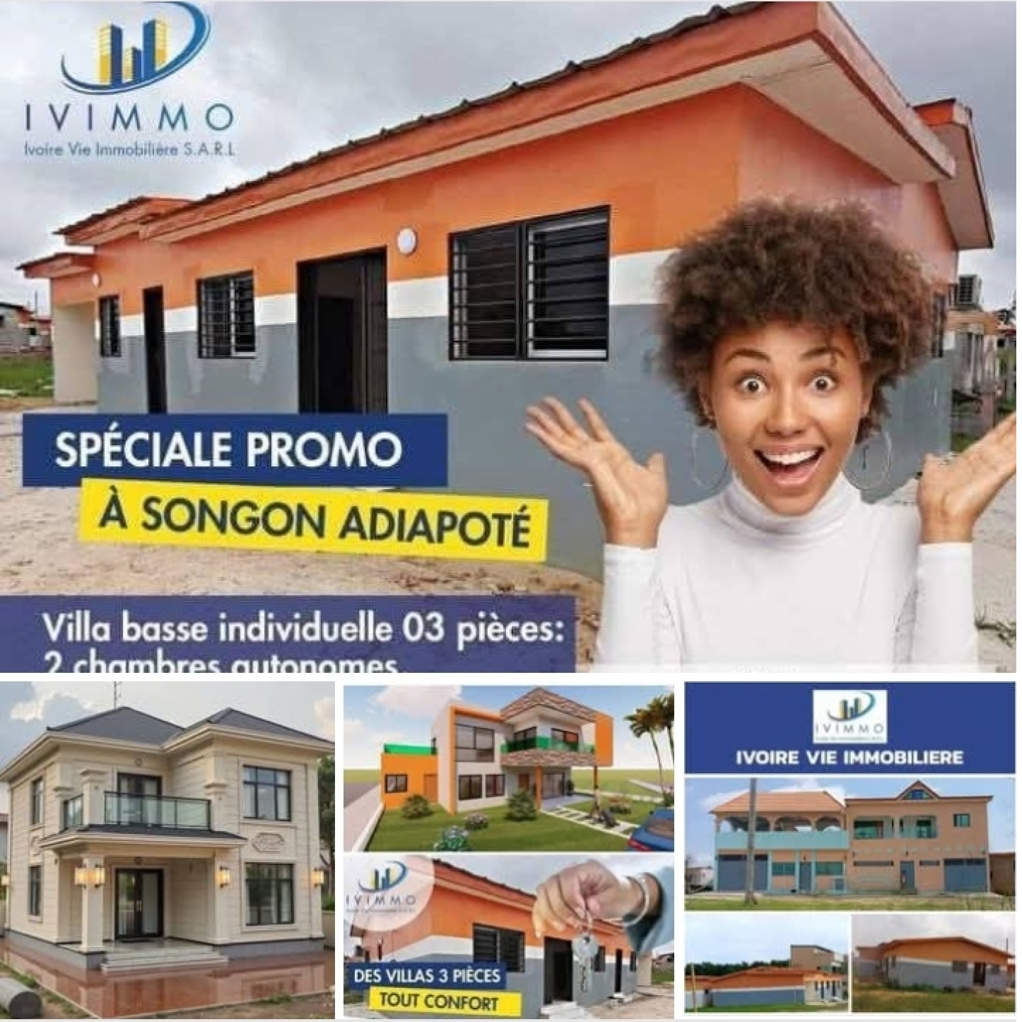 Villas duplex appartements 