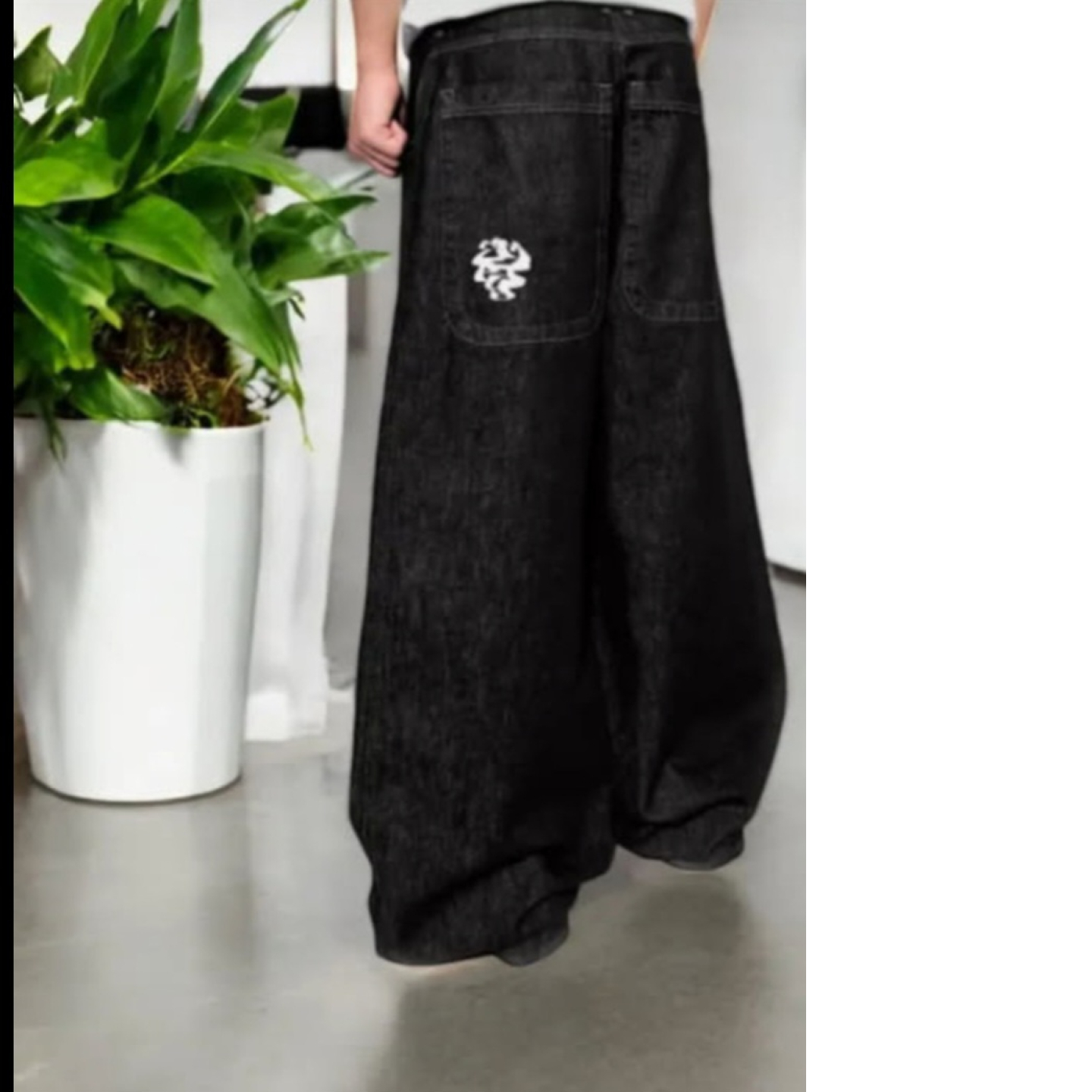 Jean baggy noir 
