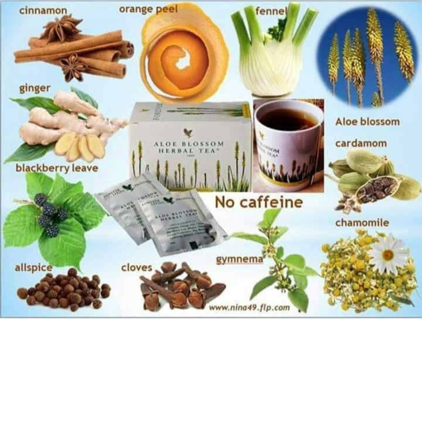 Aloe blossom herbal tea