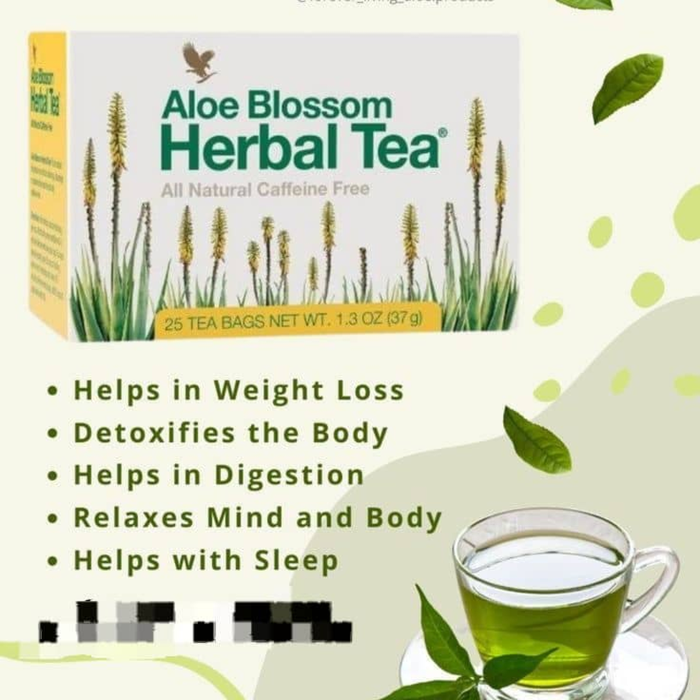 Aloe blossom herbal tea