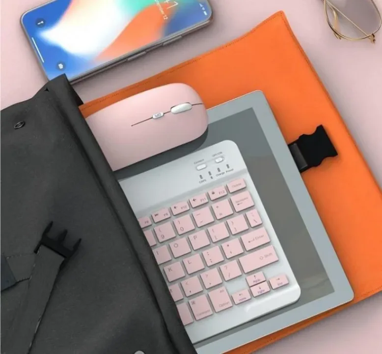 Clavier sans fil avec souris et USB 